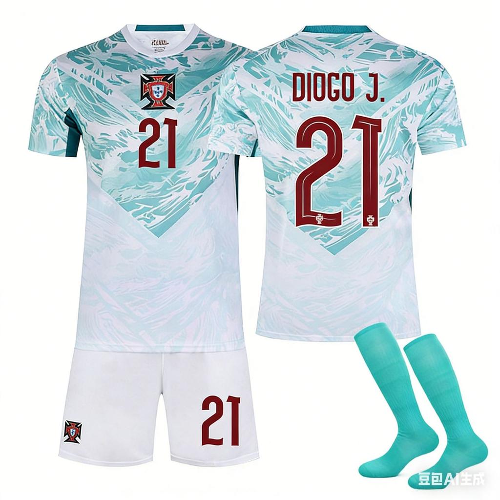 World Cup Portugal Away Football Jersey No. 7 Short-Sleeved Jersey, Team Jersey