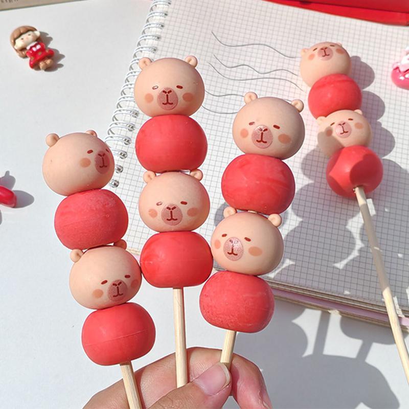 

Kawaii Capybara Eraser School Supplies Clean Mess Free Stationary Office Student Rubber Eraser For Kids Gift 1pc