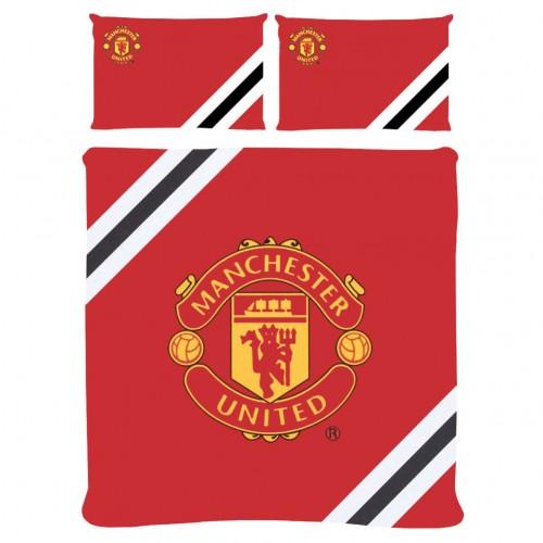 Manchester United FC Core Stripe Duvet Cover Set
