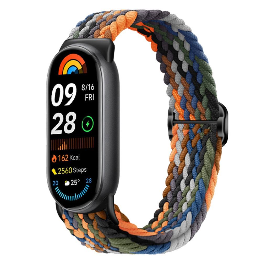 Nylon Watch Strap Knit Breathable Smart Watchband Soft Multicolored Watch Replacement Bracelet for Band 8/9/10 Unisex