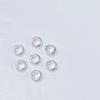 5.5mm Inner Diameter Silver-Plated Iron Handbag Hardware, Pandora Bead Accessory, No Eyelet
