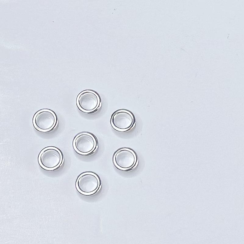 5.5mm Inner Diameter Silver-Plated Iron Handbag Hardware, Pandora Bead Accessory, No Eyelet