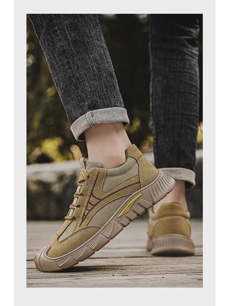 Herren Verschleißfeste Atmungsaktive Rutschfeste Schuhe für Frühling/Herbst - Leicht, Stoßdämpfend, Vielseitiges Freizeit-Schuhwerk