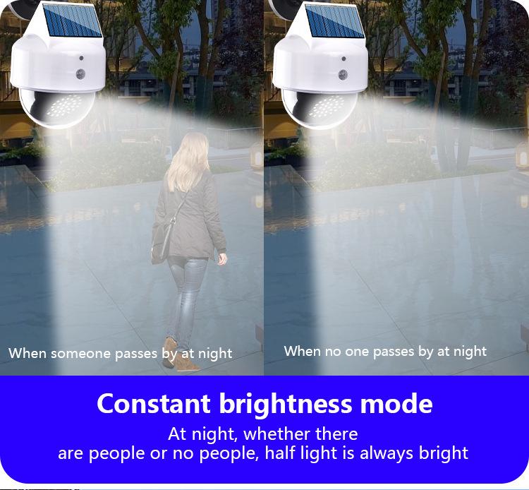 Luzes de Jardim Inteligentes Solares com Sensores de Movimento e Simulação de Câmera de Vigilância