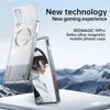 Detachable Case For ZTE Nubia RedMagic 10 Air Pro Plus Translucent Frosted Magsafe Removable Backboard Metal Bumper Grip Cover