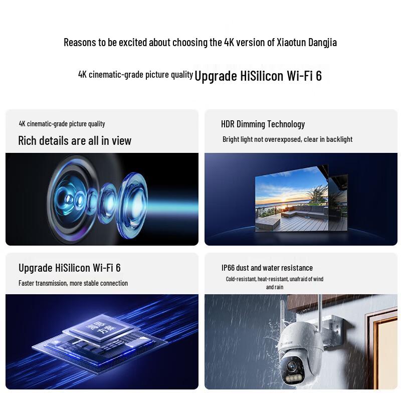 Xiaotun HarmonyOS Smart 4K 8MP Outdoor PTZ Security Camera (CN version)