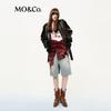 MO&Co. Women's Faux Leather Cropped Jacket