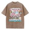 Confidence Optimism Grow Butterflies Print Women Washed T Shirts Hip Hop O-Neck T-Shirt Cotton Clothes Oversized Top