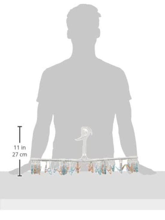 Towa Sangyo Laundry Drying 40 Muted Interchangeable Portable Rust Lightweight Hanger, Aluminum, Pinch, White, Color, Latte, Cute, Pinch, Pinch,