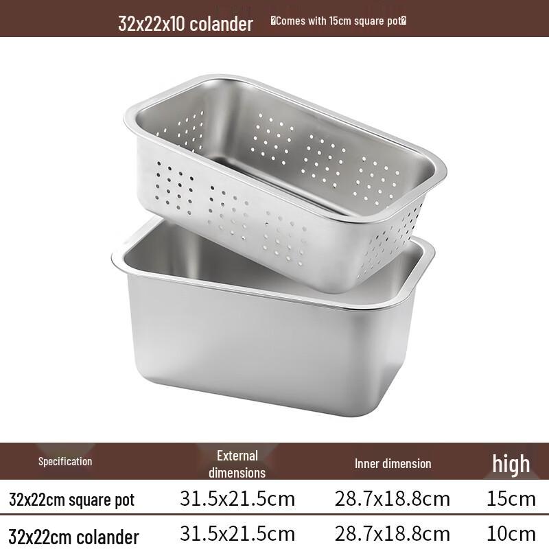 Rectangular Stone Draining Tray & Basin Set