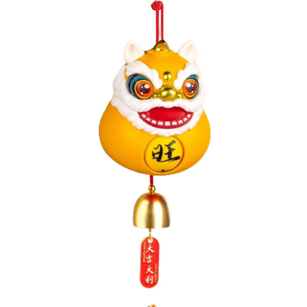 With Tassel/Bell Lion Dance Bell Decoration Plastics Car Rearview Mirror Pendant  Christmas Dolls