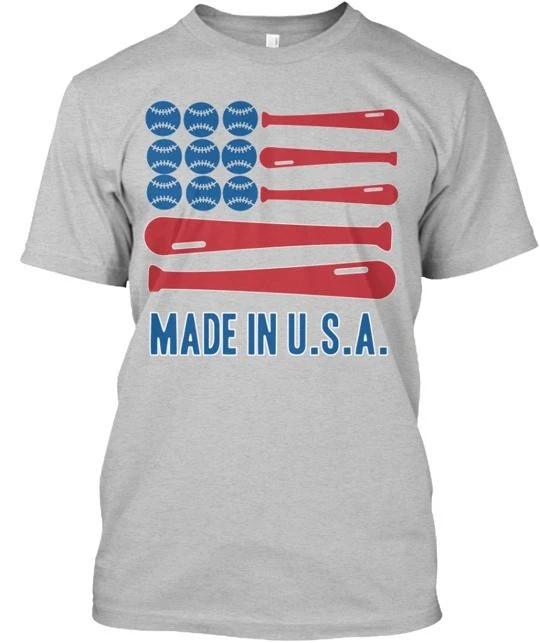 Baseball America s Game T shirt Made in the USA Size S to 5XL 3XL