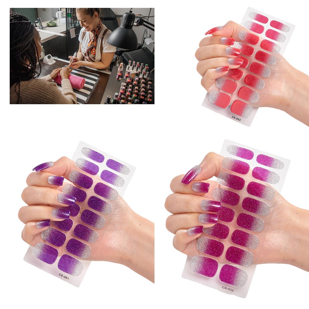 Nail Stickers Long-lasting And Fashionable Nail Art Deco Safe PVC Stickers For Nails Nail Wraps Simple And Easy, CS025