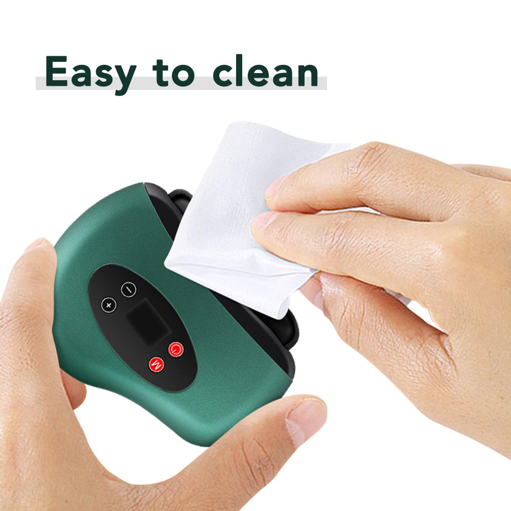 USB Elektrischer Guasha Massager Heiße Stein Heizung Vibration Schabebrett Nacken Rücken Massage Gesichtshaut Gua Sha Gesichts Lifting Werkzeuge