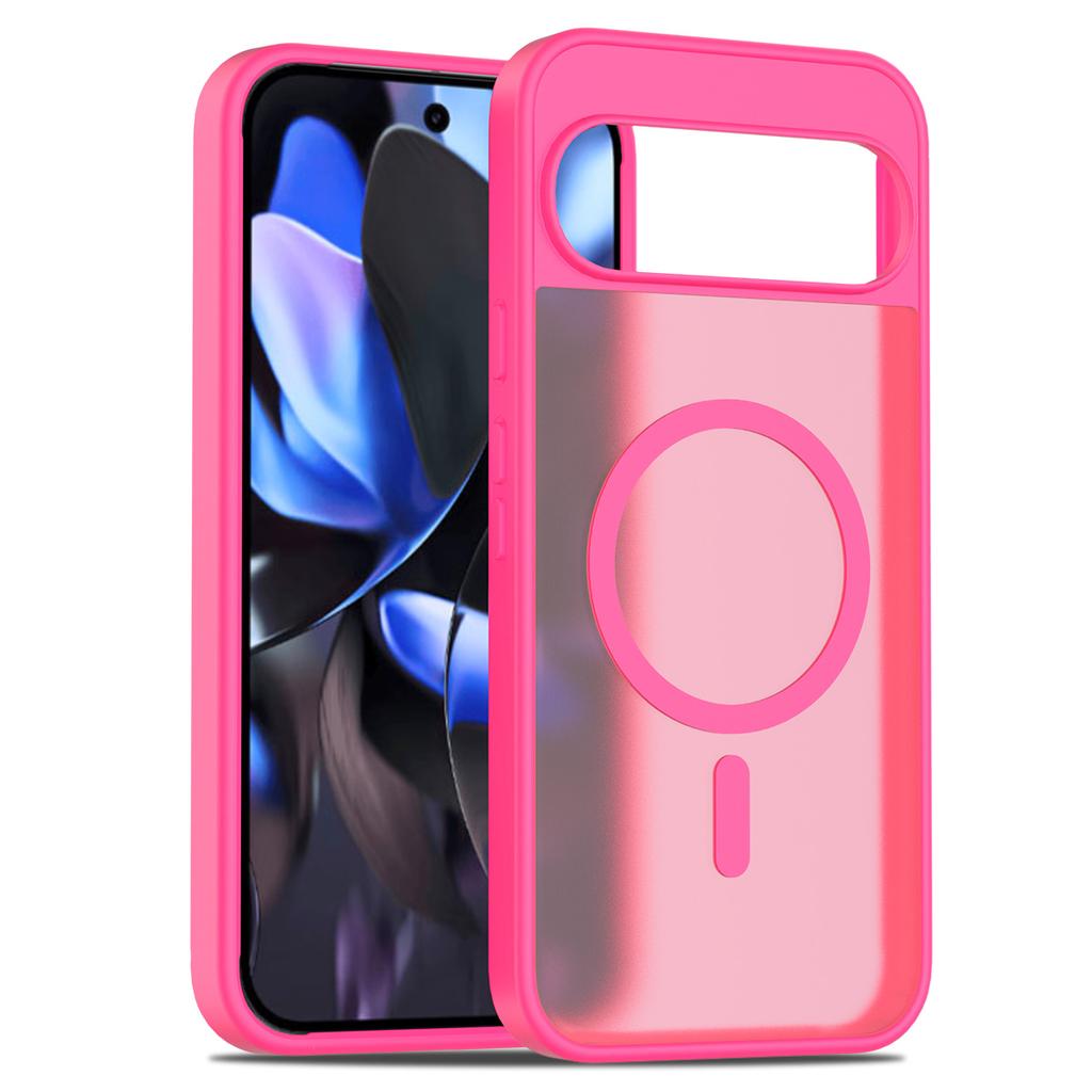 Matte Translucent PC Magnetic Shockproof Case for Google Pixel 10 9 Pro XL 9a Magsafe Wireless Charging Armor Cover