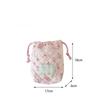 Ins Style Floral Storage Bag Drawstring Drawstring Pocket Soft Cotton Anti Fall Cosmetic Bag Sundry Storage Camera Bag
