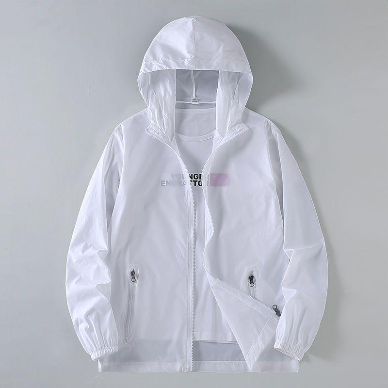 

Мужская летняя куртка с капюшоном для защиты от УФ-лучей - Ультратонкая, прохладная, дышащая, ветрозащитная защита от солнца 7XL