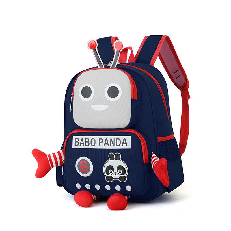 Kids Cartoon Backpack For Girls And Boys With Robot Design For School