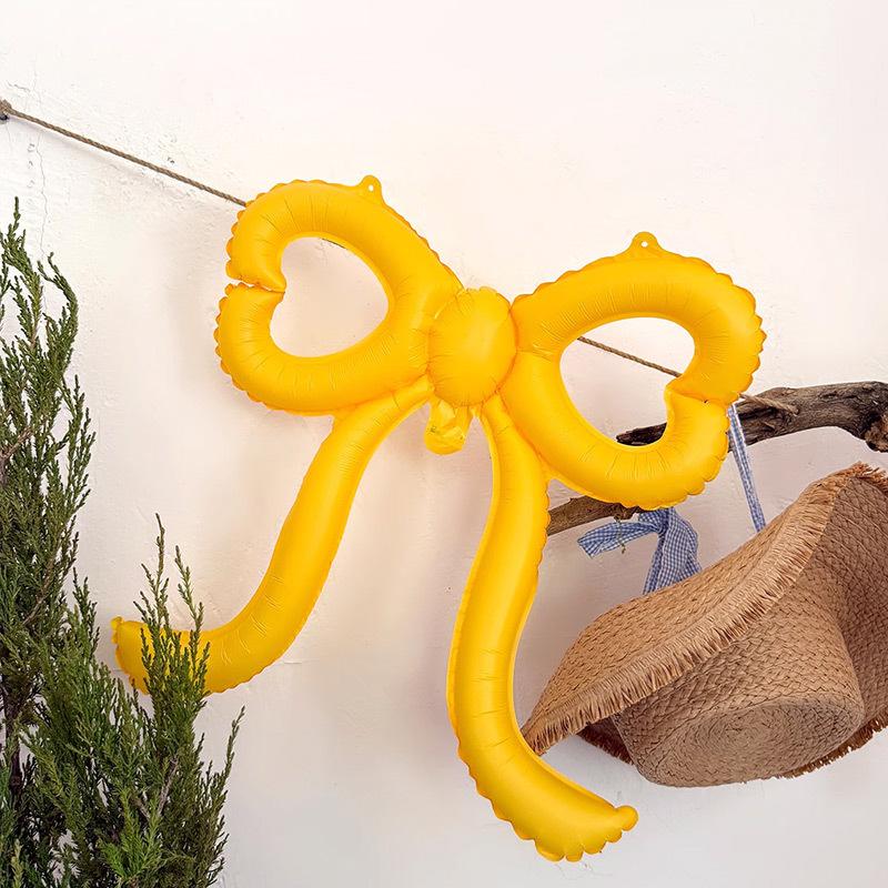 Love Bow Balloon Decoration Scene Arrangement High-End Korean Coffee Dessert Shop Dress Up Birthday