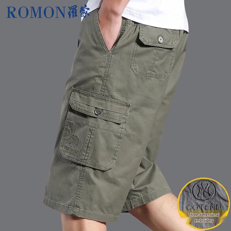 

ROMON Men s Loose Fit Cotton Cargo Shorts 3XL