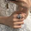 Lovely Adjustable Rings Zircon Jewelry Rings Girl Couple Women Valentine's Day Gifts