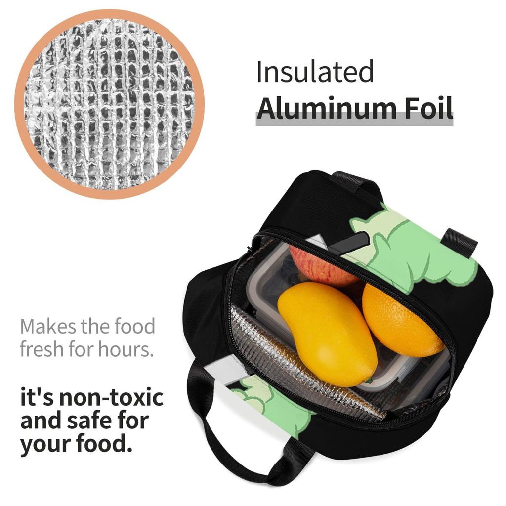 Hollow Knight Grub With A Knife Insulated Lunch Bag for Women Kids Portable Food Boxes Thermal Lunch Box Tote