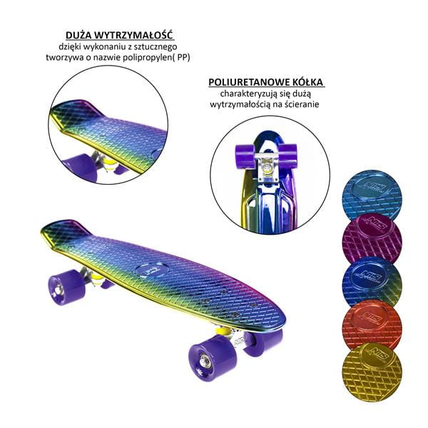 Pnb01 Rainbow Electrostyle Pennyboard Skateboard Nils Extreme