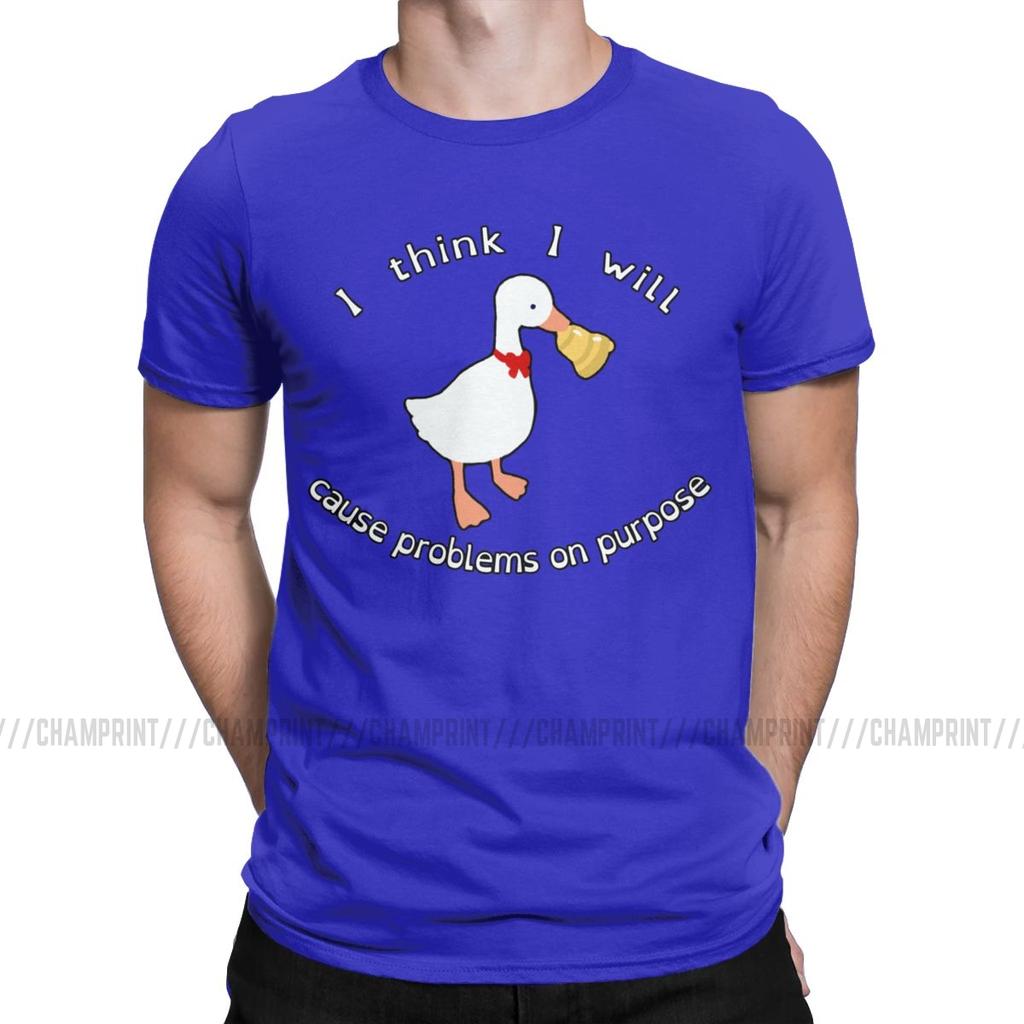 Men Cause Problems On Purpose T Shirt Untitled Game Funny Cute Kawaii Clothing Funny O