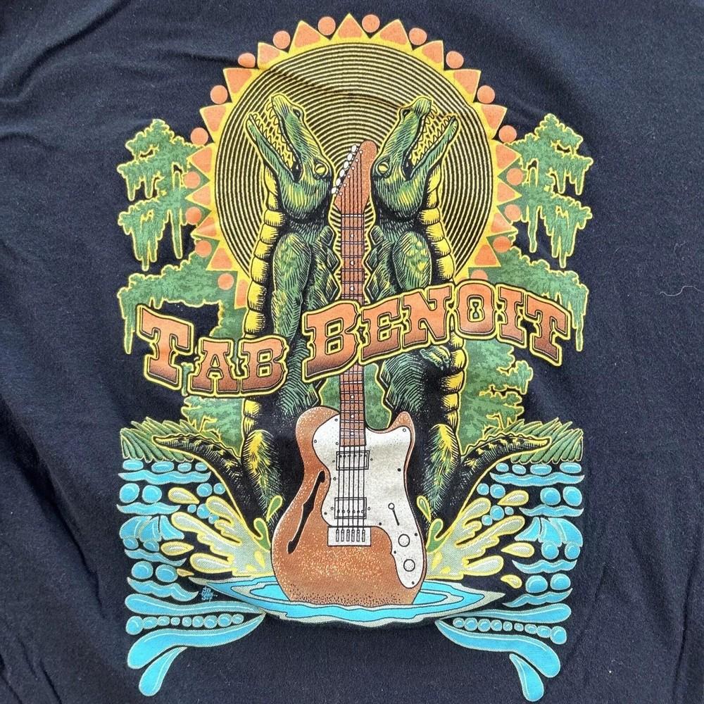 Tab Benoit Alligator Guitar Swamp T-Shirt Short Sleevee Cotton Tee Unisex T-Shirt XXXL