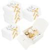 WTEMPO Wedding/Bachelorette Party/Bride Shower Gift Boxes Universal Packaging Boxes Ribbon Bow Bridesmaid Proposal Boxes DIY Foldable Paper Gift Boxes