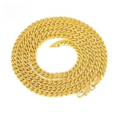 Personalized Hip Hop Necklace Cubanchain Gold Plated Miami Cuban Chain Men's Chain