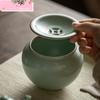 400ml Azure Ru Kiln Porcelain Jianshui Antique Teapot Holder Writing-brush Washer Water Washing Slag Tank Household Chaxi Craft