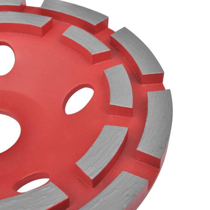 VidaXL Disque de broyage diamanté à double ligne 180 mm 140621