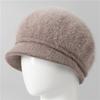 Hat lady winter cold and warm plush rabbit fur wool hat