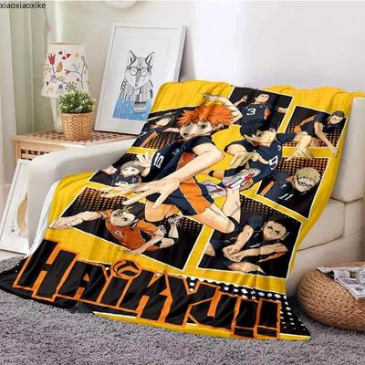 Siatkówka Anime Krata Haikyuu Koce Koralowe Polarowe Pluszowe Dekoracje Miya Atsumu Manga Miękkie Koce Na Łóżko Podróż Kołdra