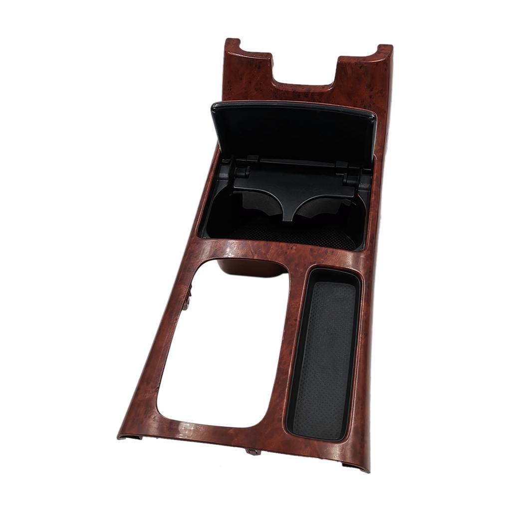Car Interior Wood Color Gear Shifter Panel With Cup Holder Seat Heater Switch Button for Toyota Camry 2002-2006 Manual Gear