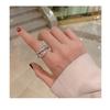 Luxury Diamond Snake-shaped Ring for Women Ins Fashion Finger Adjustable Ring Men Ring