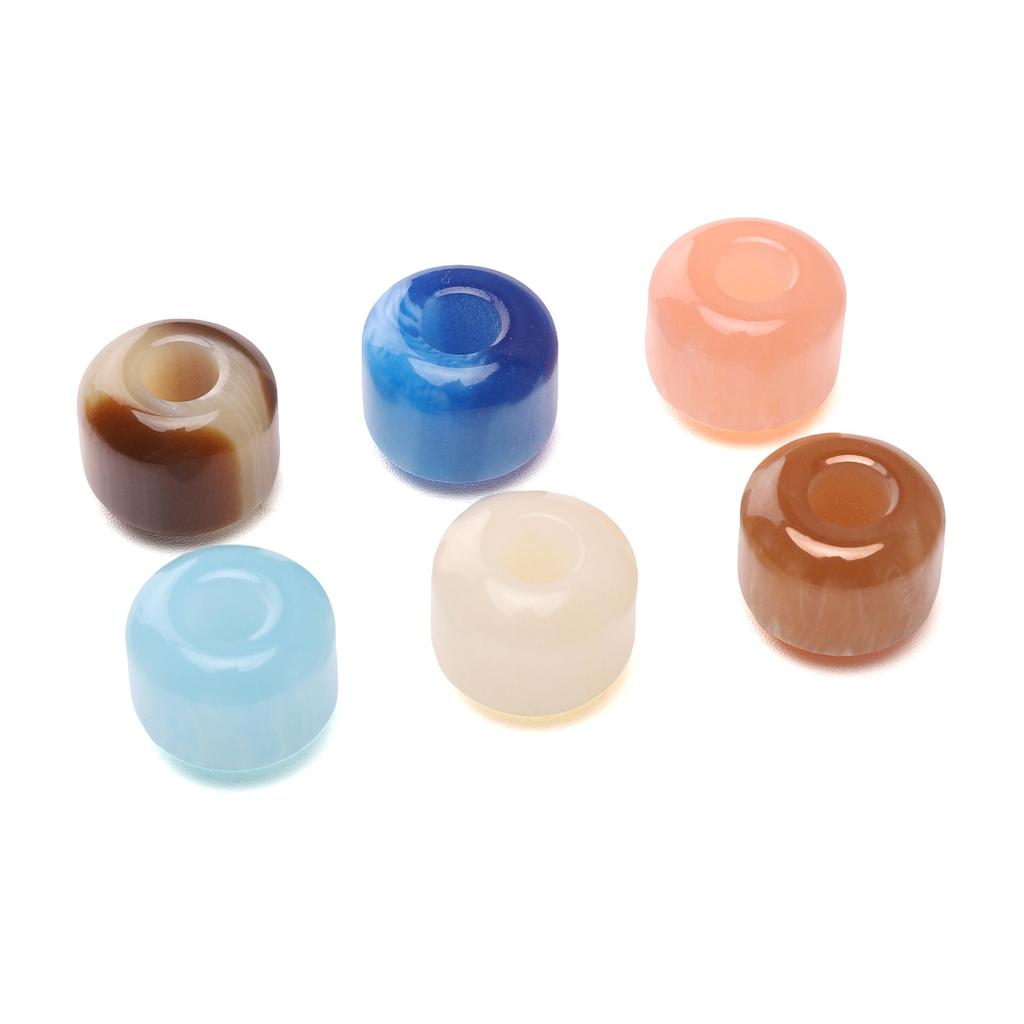 5Pcs Resin Macroporous Beads For DIY Necklace Bracelet Earring Jewelry Craft Making Accessories