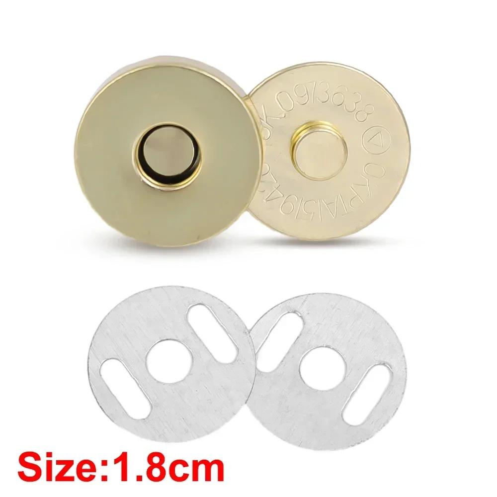 20 Sets/Los Magnetische Druckknöpfe Verschlüsse Knöpfe Handtasche Geldbörse Portemonnaie Basteltaschen Teile Zubehör Adsorptionsschnalle 14mm 18mm