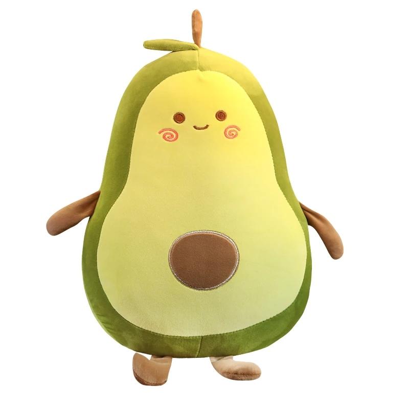 Giant Long&Fat Avocado Stuffed Plush Toy Filled Doll Fruit Cushion Pillow Soft Plush Doll Toy Child Baby Girl Birthday Gift