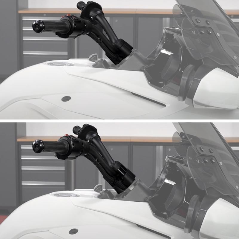 Aluminum Handle Bar Risers set Adjustable Height Anti Rust Handlebar Extension Lifting Quick Fixing for Motorcylce