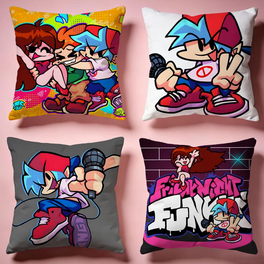 Fashion Ffriday Night Funkined Cushion Cover Comfortable Durable Pillow Cover MultiScene for Home Office Car Sofa