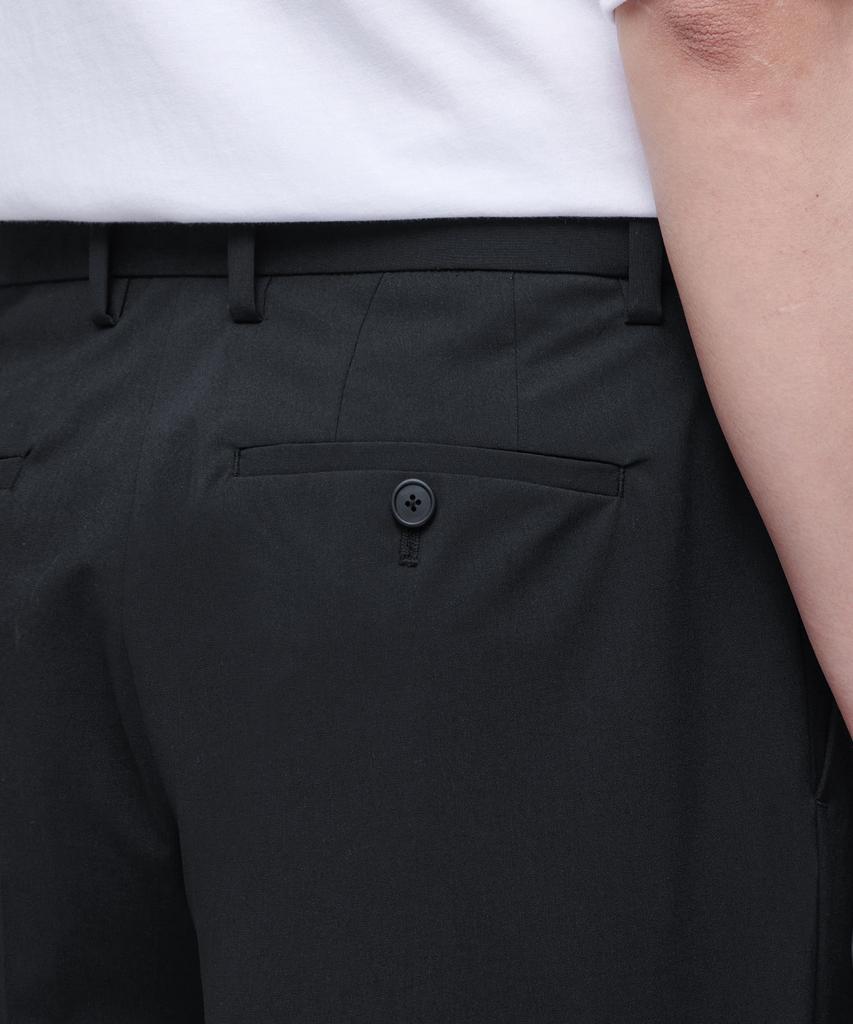 MUSINSA STANDARD [Cooltandard] Real Wide Hidden Banding Slacks [Dark Gray]