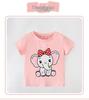 European Style Girls' Summer 2026 Cartoon T-Shirt: Round Neck, Short Sleeve for Kids
