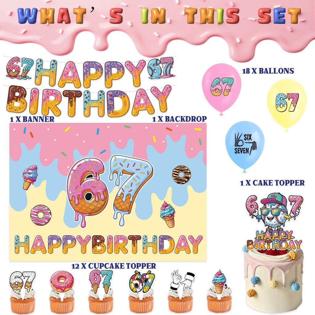 6 & 7 Baseball Birthday Party Decorations: 67 Fun Balloon Banners, Backdrops, and Decorative Setups