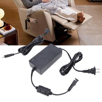 2A Power Supply Adapter with 2m Extension Input Cable Switching Power Adapter for Sofa Tea Table Electric Door Round Flat Interface