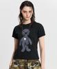 HOODHOOD Mono Alien Graphic Short Sleeve T-Shirt Black