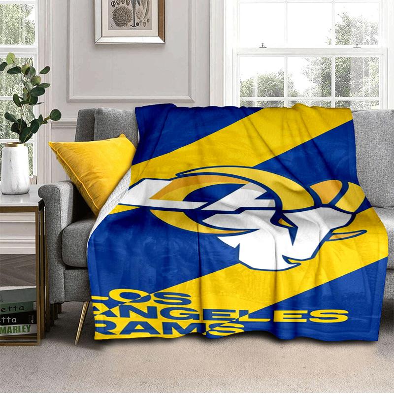 Angeles Rams Team Blanket Outdoor Flannel Blanket for Camping, Hiking, Garden Parties, Picnic Essentials,gift for family and friends