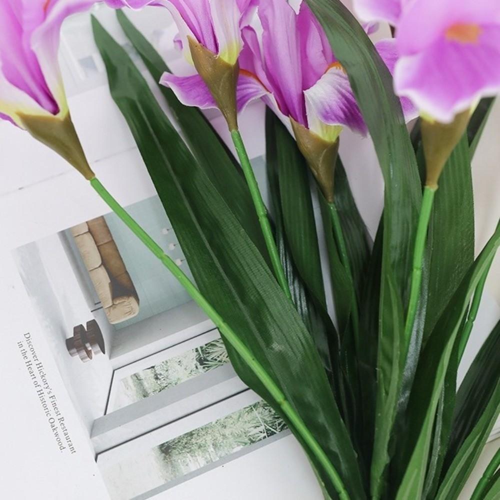 3D-Druck Künstlicher Irisblütenzweig Real Touch Kunstblume Simulation Lilie Schreibtisch