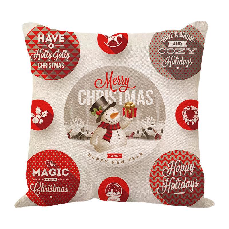 New Linen Christmas Pillows Linen Cushion Pillow Cover Pillow Pillow Car Pillow Sofa Pillow Cover